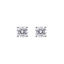 Load image into Gallery viewer, 4mm Four Claw Solitaire Diamonfire Zirconia Stud Earrings E6298
