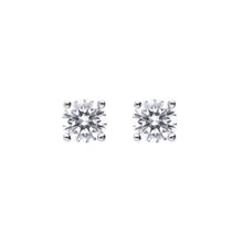 Load image into Gallery viewer, 4mm Four Claw Solitaire Diamonfire Zirconia Stud Earrings E6298
