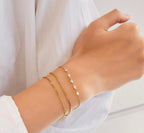 Gold Quintet Marquise Bracelet