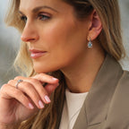 Royal Clogau® Sterling Silver Gateways Ring with Swiss Blue Topaz