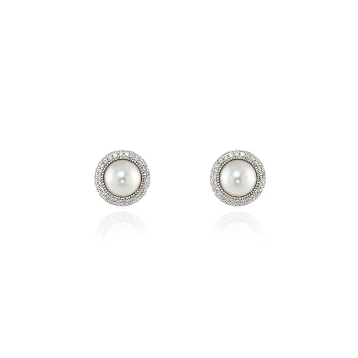 Peigi Pearl Silver Earrings