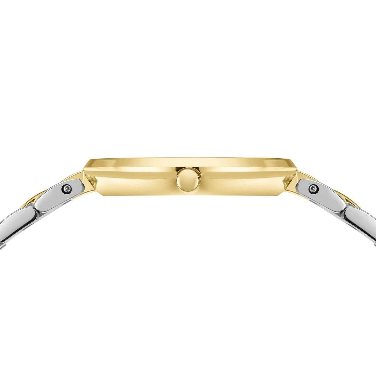 Bering Ladies Two Tone Metal Strap Watch with Diamond Dial 17529-710