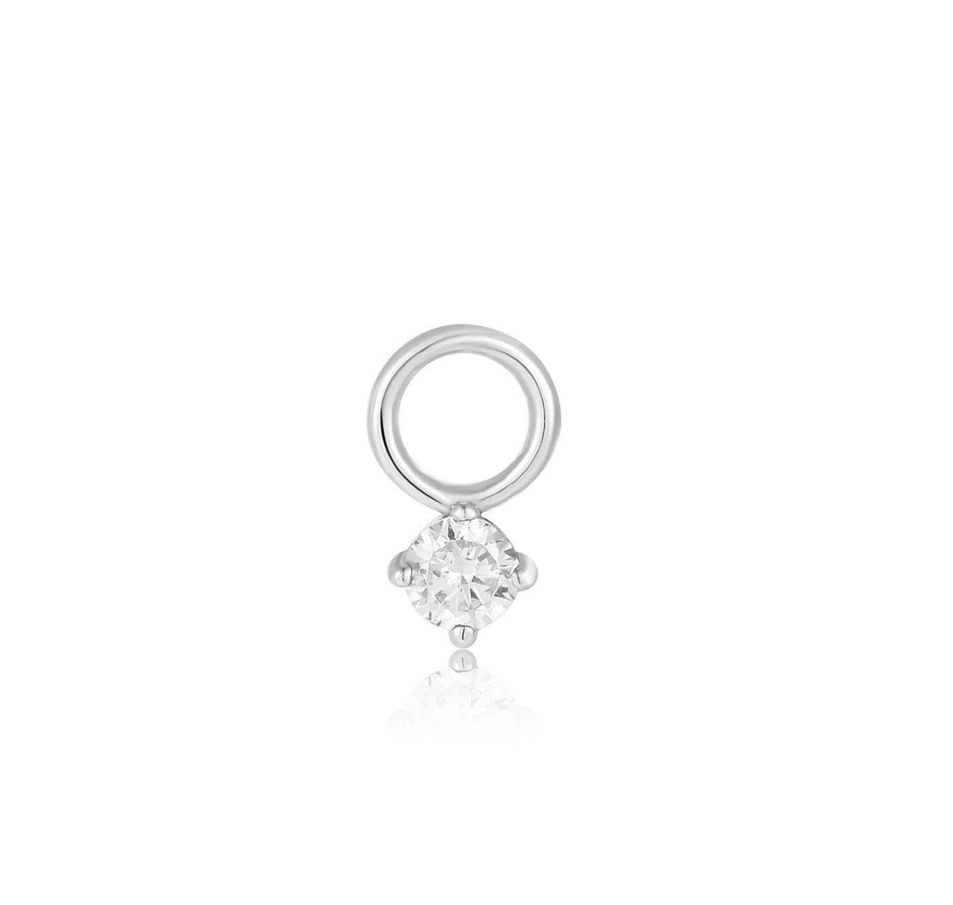 Silver Sparkle Earring Charm