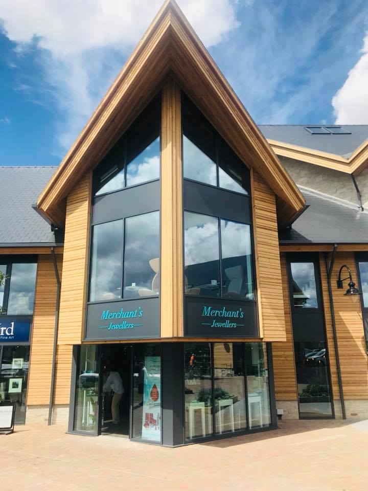 Merchant's Jewellers Store Front at Mercia Marina, Derbyshire, DE65 Derby Jeweller, 'A wonderful jewellers boasting tasteful jewellery and watches in a relaxed setting, at the beautiful Mercia Marina. Watch and Jewellery repairs undertaken