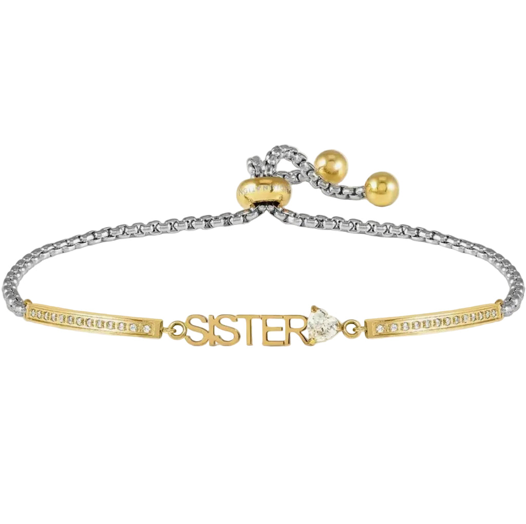 MILLELUCI Gold Tone Sister Bracelet