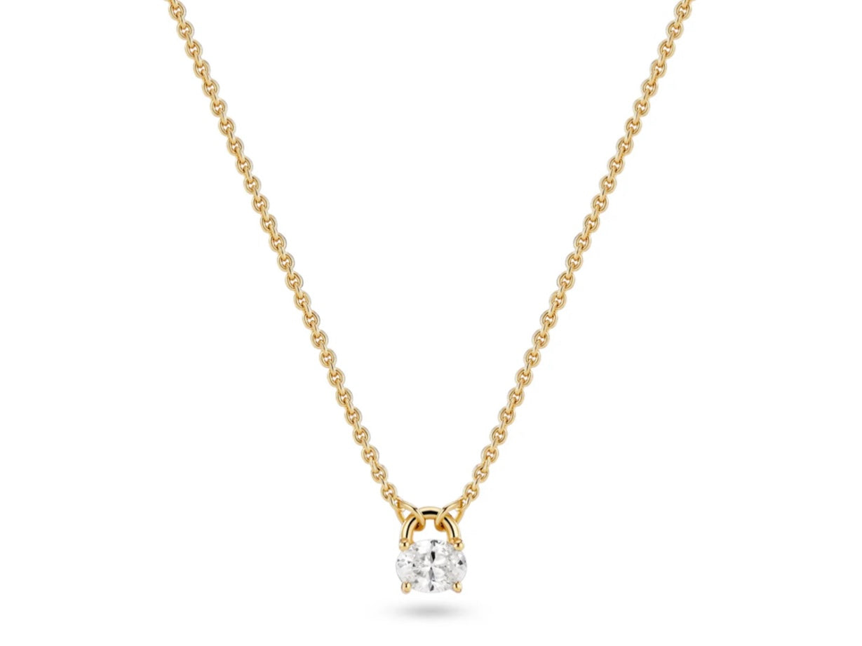 Essenza Gold Ovale Necklace