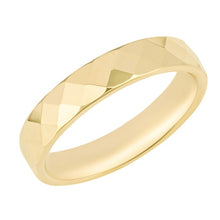 Load image into Gallery viewer, 9ct Yellow Gold Hexagonal Textured Ring
