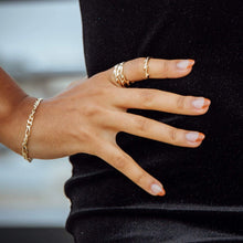 Load image into Gallery viewer, Gold Lightning Bolt Stacking Ring
