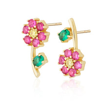 Load image into Gallery viewer, Hannah Martin Mismatched Flower Stud Earrings
