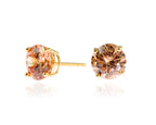 Lana with Champagne Coloured 8mm Swarovski Crystal Earrings