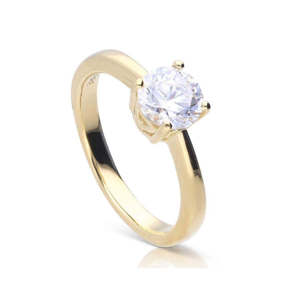Diamonfire Gold Plated 1.5ct Ring