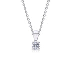 Diamonfire 4 Claw Set 0.25ct Zirconia Necklace