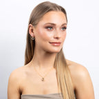 Diamonfire Interlinked Plain and Zirconia Rings Drop Earrings