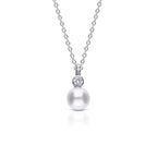 Diamonfire Shell Pearl Pendant with Zirconia Bale
