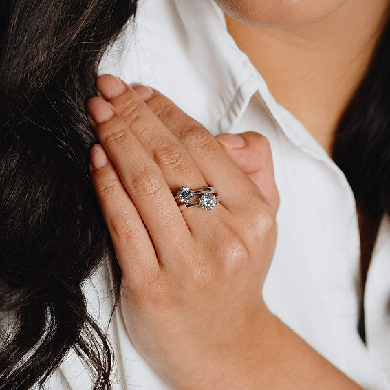 Claw Set 1ct Zirconia Solitaire Ring