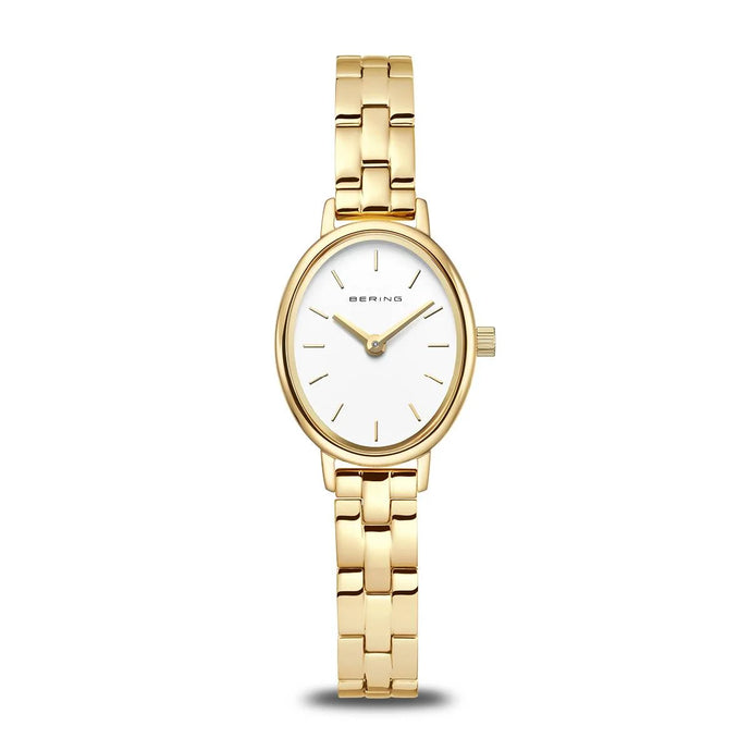 Bering Ladies Gold Watch with Oval Dial 11020-734