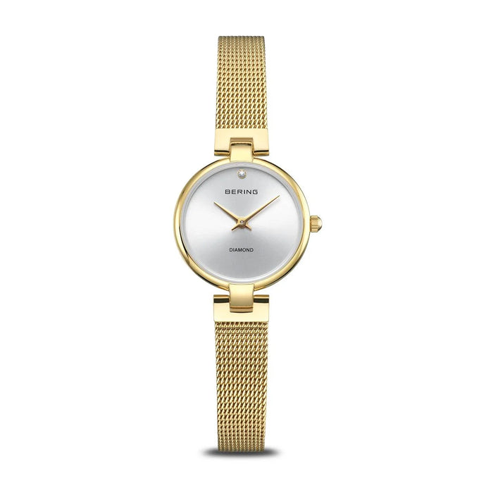 Bering Ladies Gold Watch with Diamond 17724-330