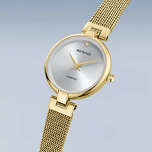 Load image into Gallery viewer, Bering Ladies Gold Watch with Diamond 17724-330

