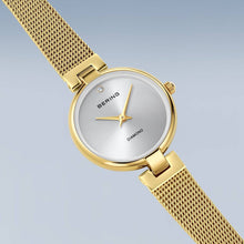 Load image into Gallery viewer, Bering Ladies Gold Watch with Diamond 17724-330
