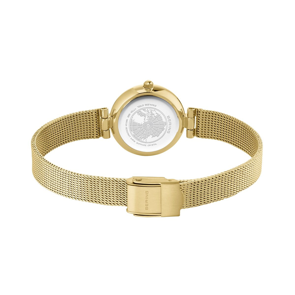 Bering Ladies Gold Watch with Diamond 17724-330