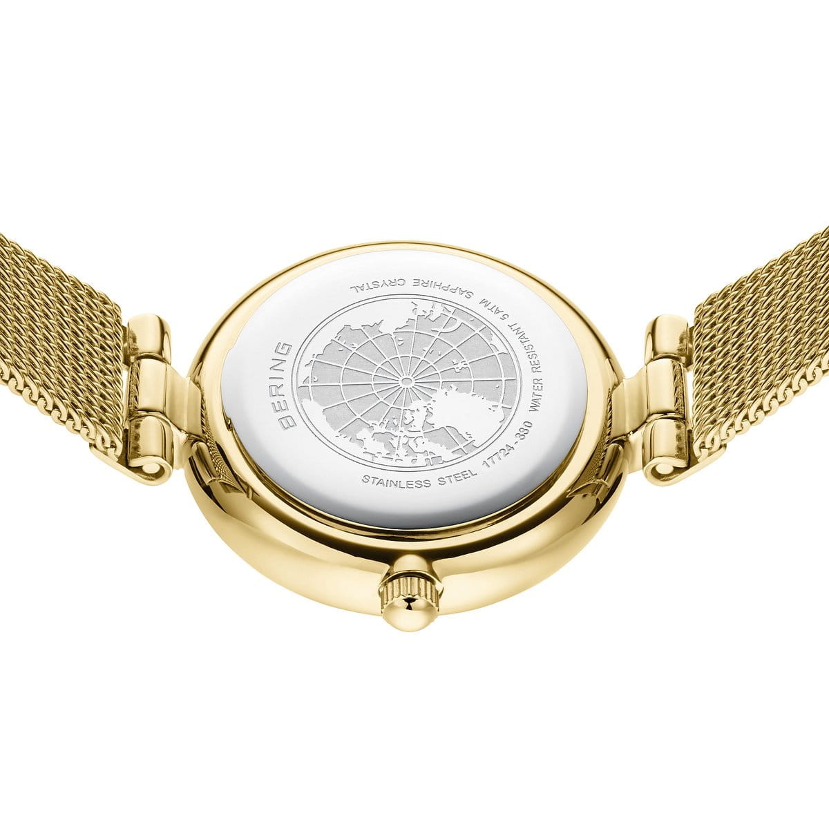 Bering Ladies Gold Watch with Diamond 17724-330