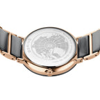 Bering Ladies Ceramic Grey Rose Gold Watch 11435-768
