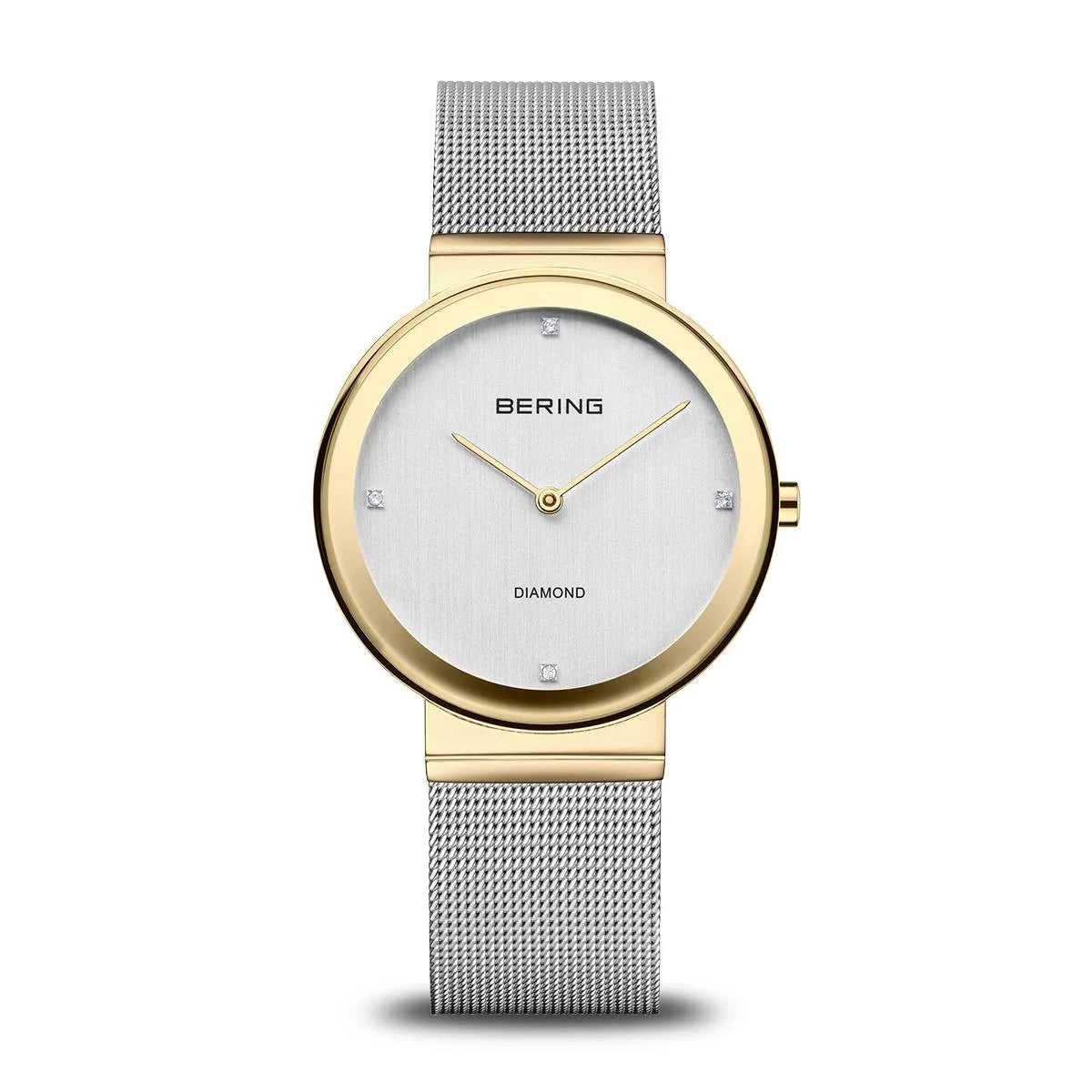Bering Ladies Two Tone Watch with Diamond 10135-010