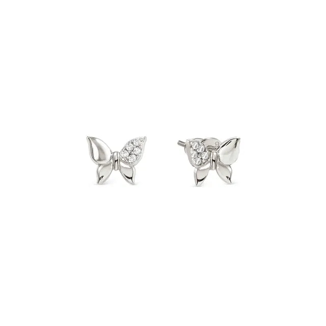 Nomination Petit Sparkle Silver Butterfly Stud Earrings
