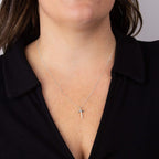 Silver Initial Pendant Letter T