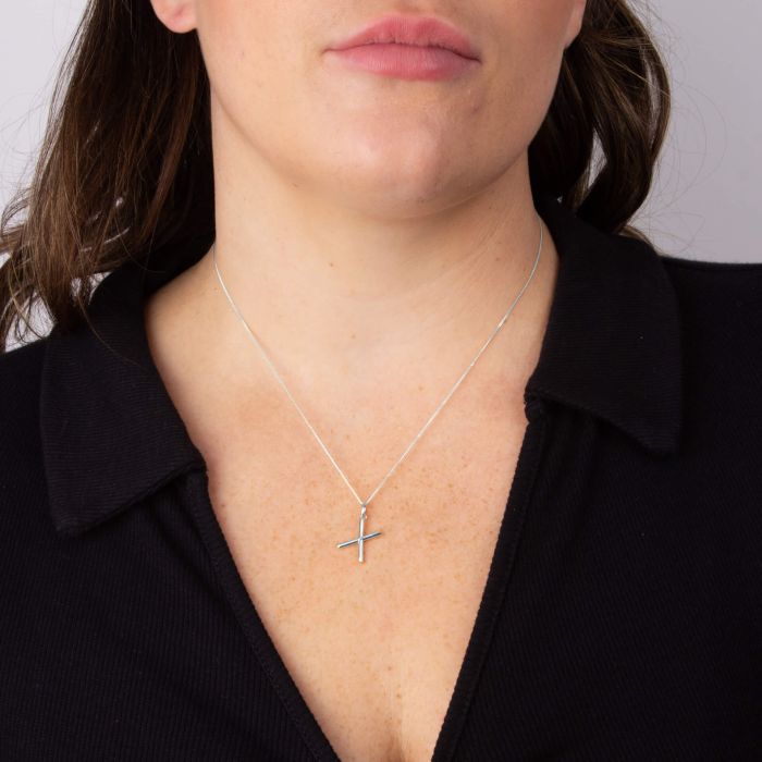 Silver Initial Pendant Letter X