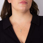 Silver Initial Pendant Letter Z