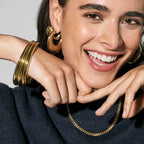 Nomination Ecclectica Gold Tone T-Bar Necklace