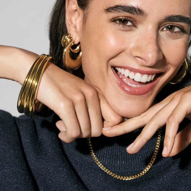 Nomination Ecclectica Gold Tone T-Bar Necklace