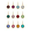 Gold Plated Crystal Birthstone Charm