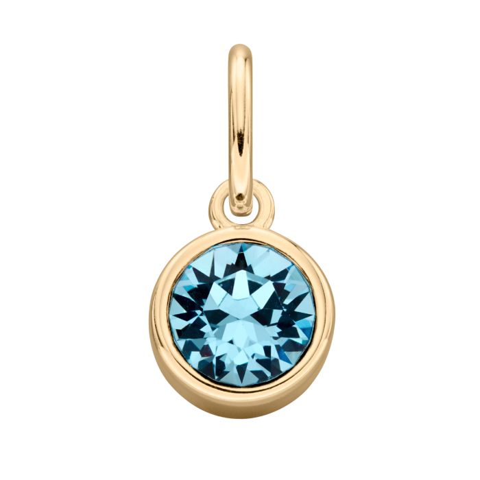 Gold Plated Crystal Birthstone Charm