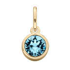 Gold Plated Crystal Birthstone Charm