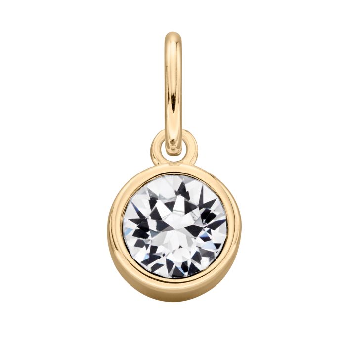 Gold Plated Crystal Birthstone Charm