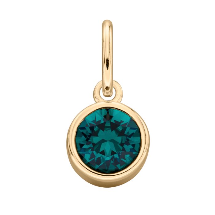 Gold Plated Crystal Birthstone Charm