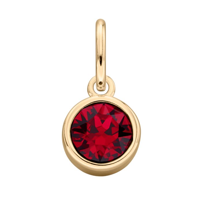 Gold Plated Crystal Birthstone Charm