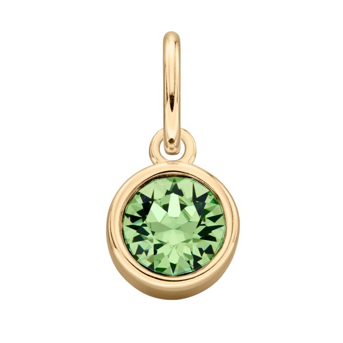 Gold Plated Crystal Birthstone Charm