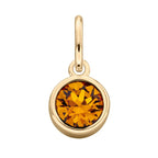 Gold Plated Crystal Birthstone Charm