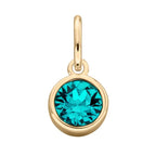 Gold Plated Crystal Birthstone Charm