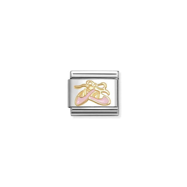 Nomination Classic Gold Ballet Shoes Charm