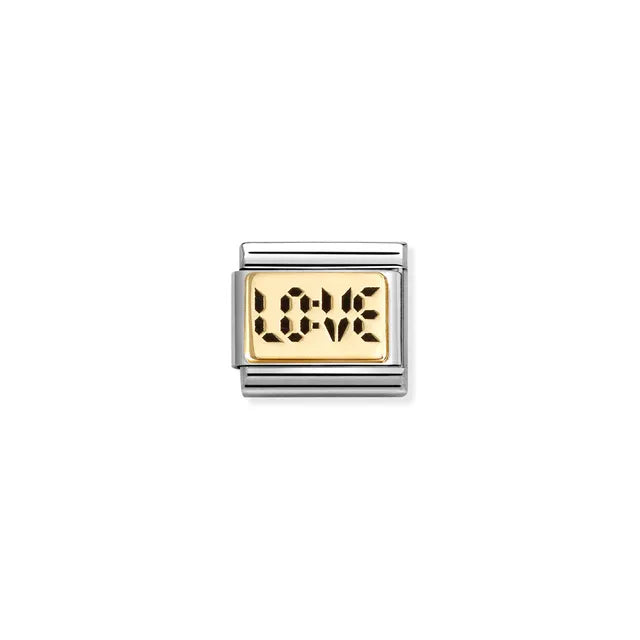 Nomination Classic Gold Digital Love Charm