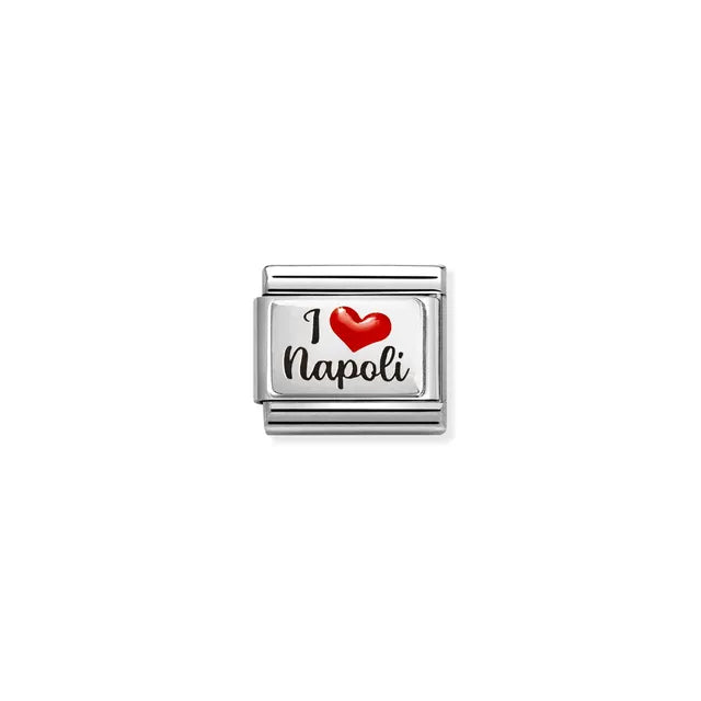 Nomination Classic Silver I Love Napoli Charm
