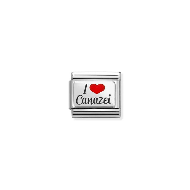 Nomination Classic Silver I Love Canazei Charm