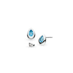 Coast Pebble Swiss Blue Topaz Stud Earrings
