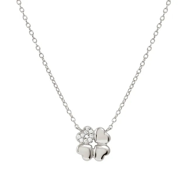 Nomination Petit Sparkle Silver Four Leaf Clover Necklace