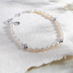 Blossom Flyte Honey Flower Rice Pearl Station Bracelet