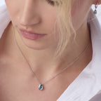 Coast Pebble Swiss Blue Topaz Necklace